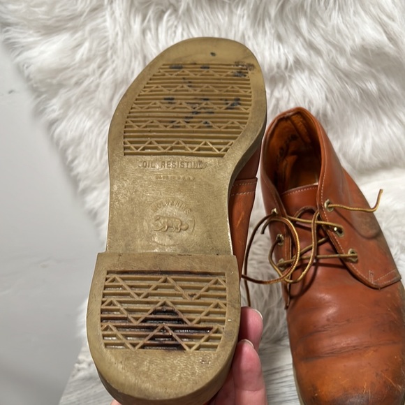 Vintage WOLVERINE Boots 9.5 W Men\'s Brown Work Chukka Boots USA main image 7